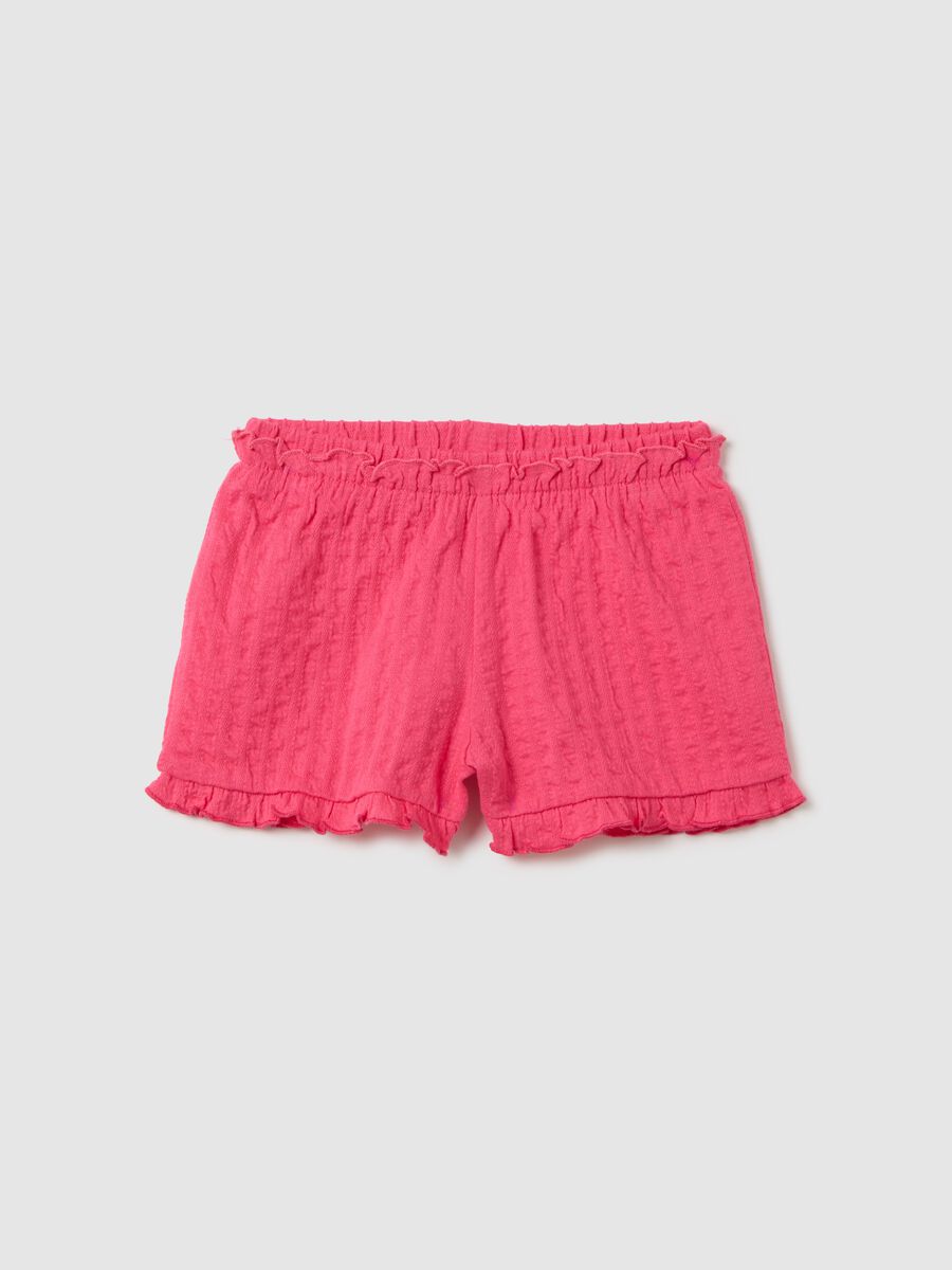 Pink Fagottino Short in Stretch Cotton_0