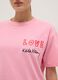 Pink pure cotton T-shirt regular fit with Keith Haring print_3