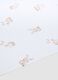 White pure cotton sheet set with bunny print_2
