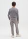 Boys' grey regular fit jogger trousers in pure cotton_1