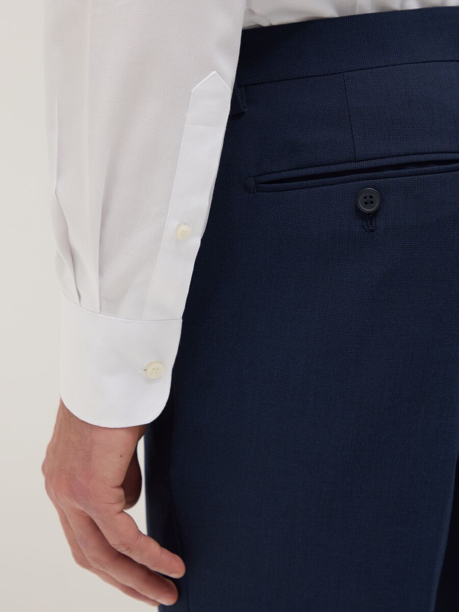 Pure Cotton Slim Fit White Shirt_3