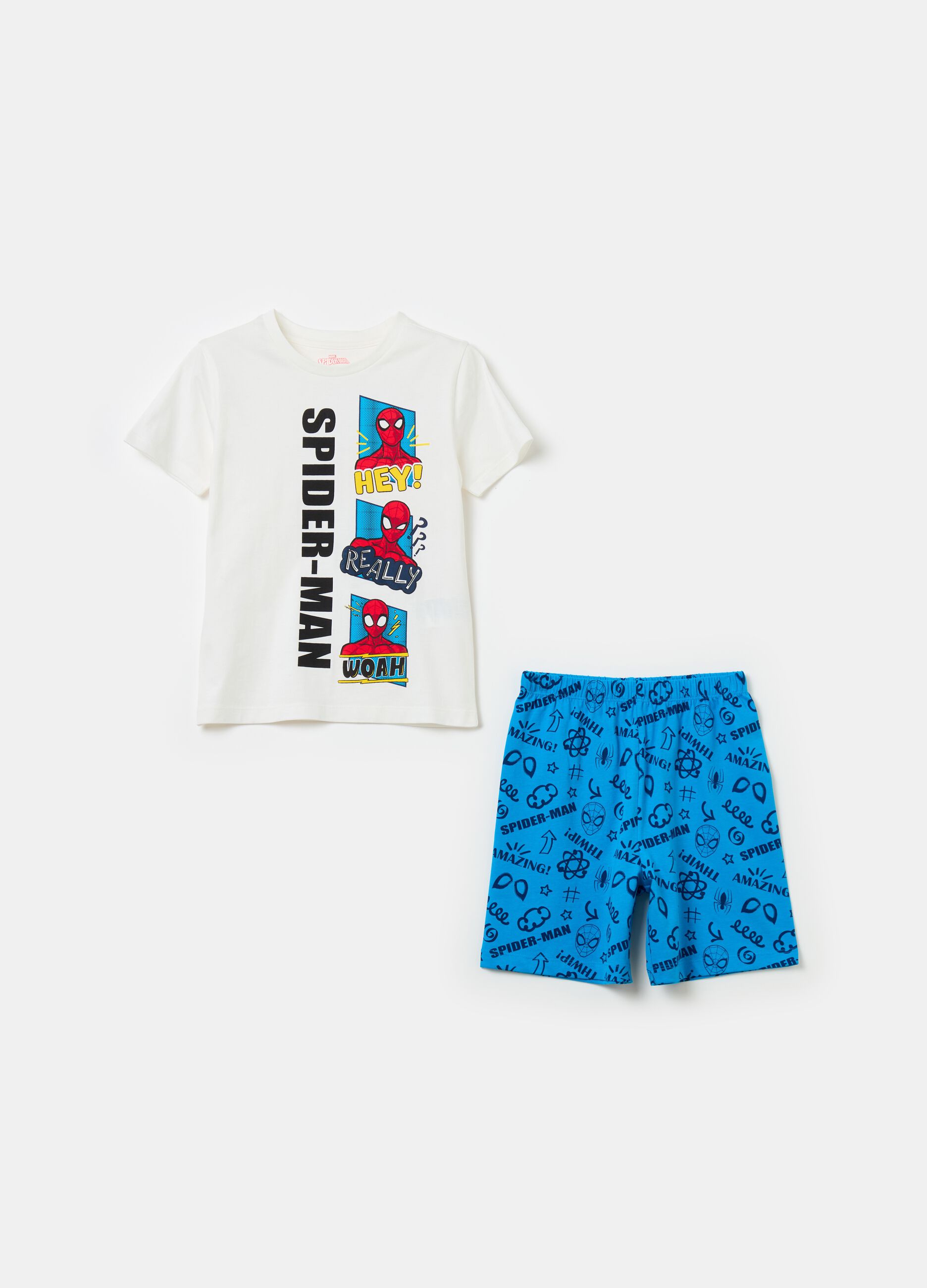 Pyjamas in organic cotton with Spider-Man print