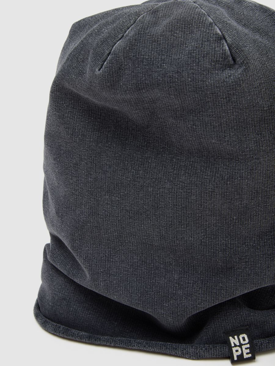 Grey stretch cotton boy's hat_2