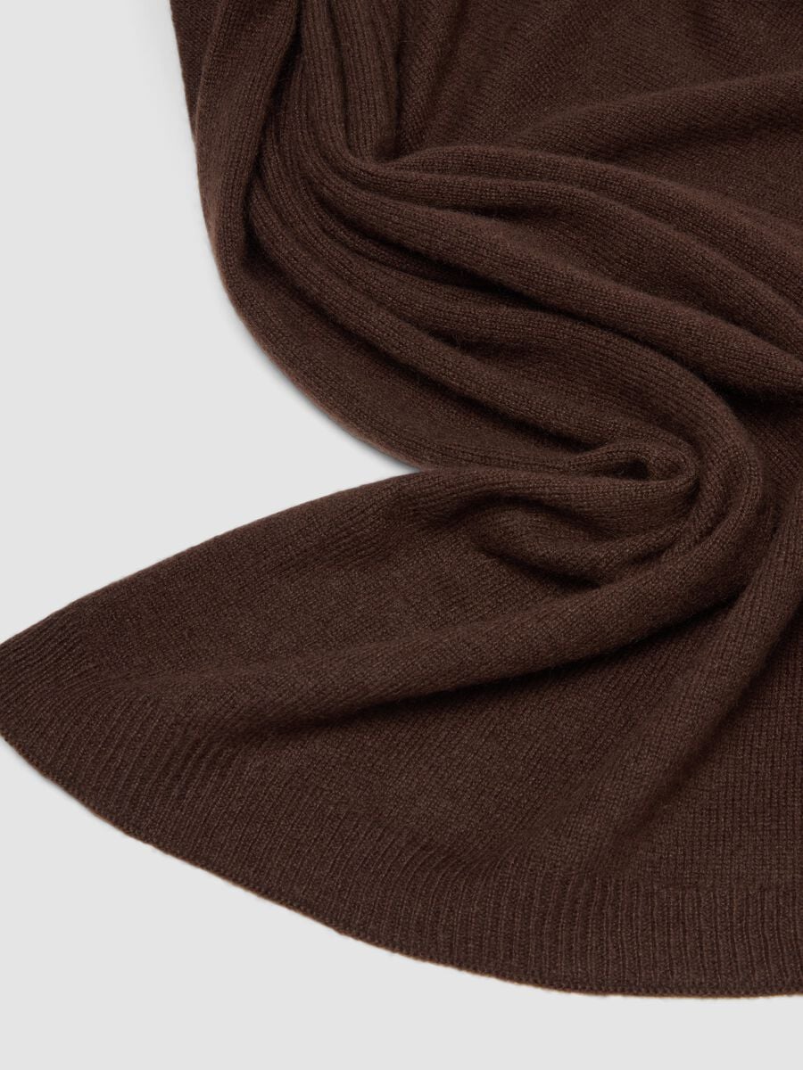 Sciarpa marrone in puro cashmere_3
