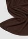 Brown pure cashmere scarf_2