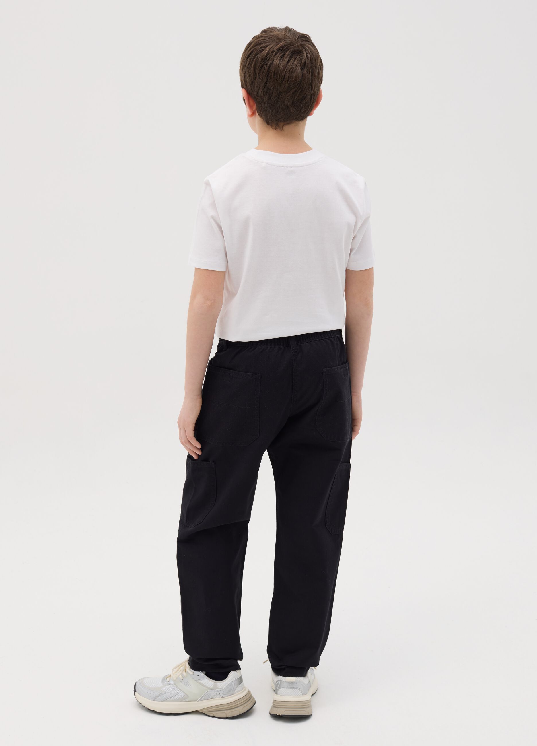 Cotton cargo trousers