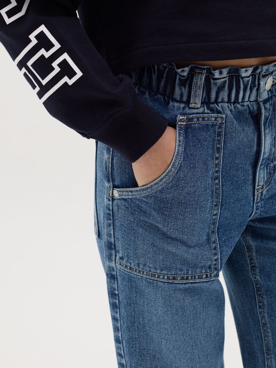 Paper bag jeans with pockets_2
