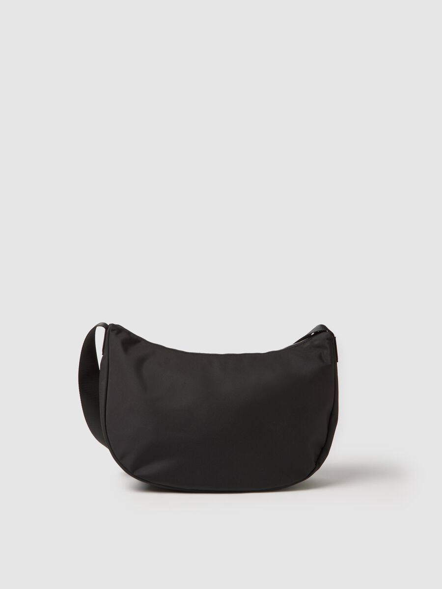 Black crossbody bag with adjustable strap_1