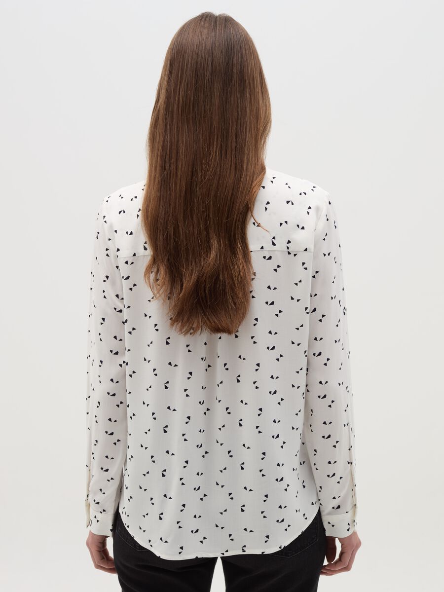 Viscose shirt with micro print_2