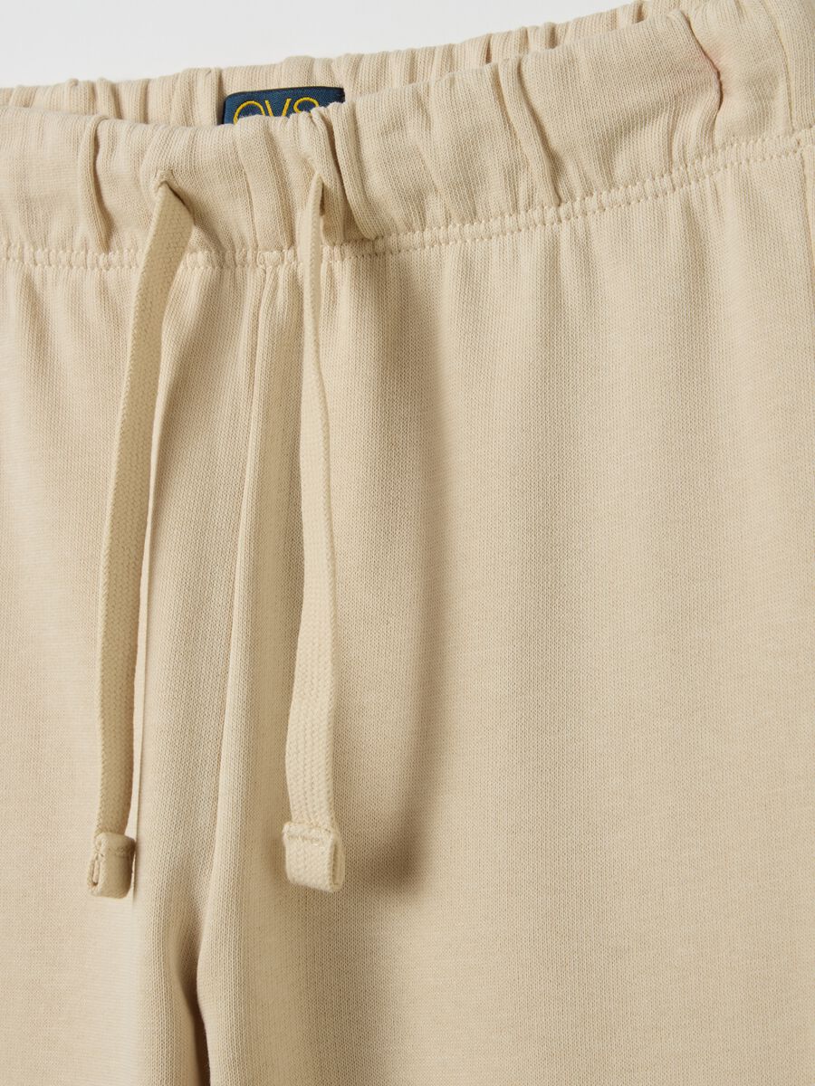 Fleece joggers with drawstring_2