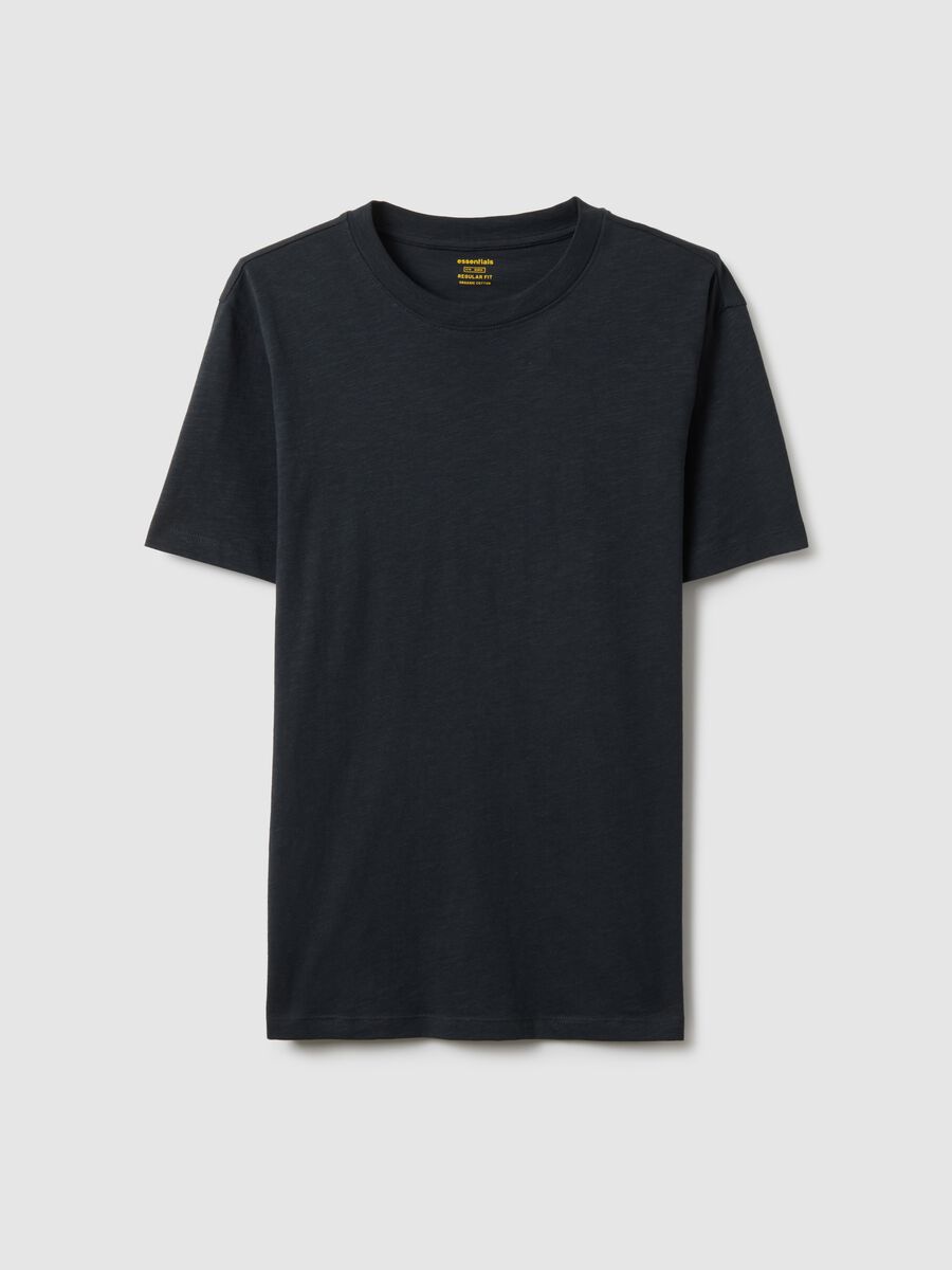 Grey Pure Cotton Regular Fit T-shirt_4