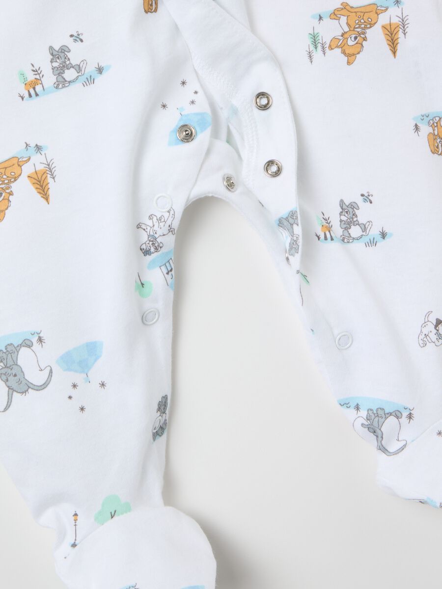 Two-pack Dumbo and Thumper onesies in cotton with feet_2