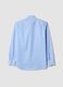 Blue and white striped pure cotton regular-fit shirt_6