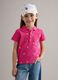 Girls' pure white cotton hat with visor and embroidery_3