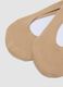 2-pack of beige organic cotton invisible socks_2