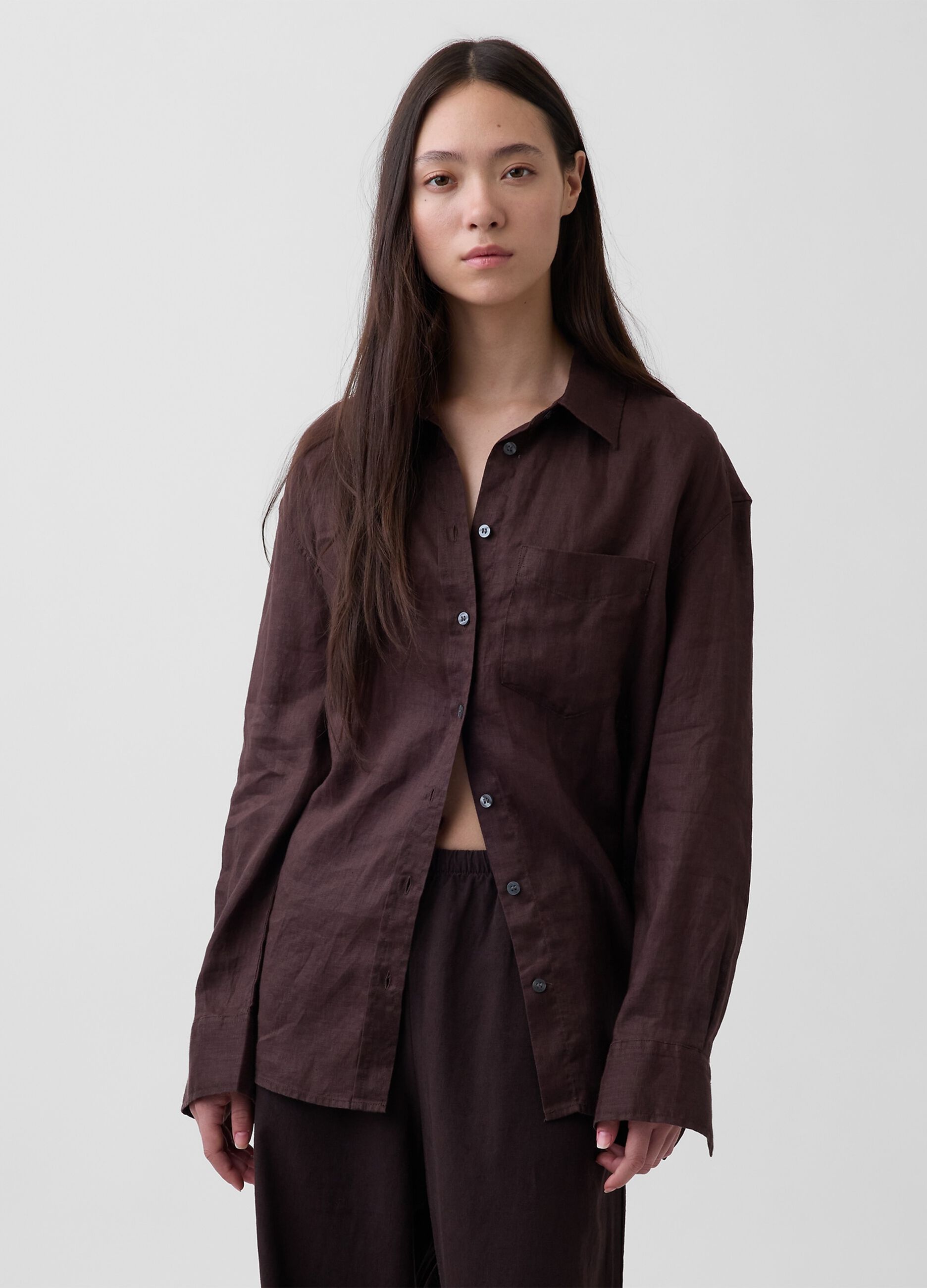 Pure linen shirt