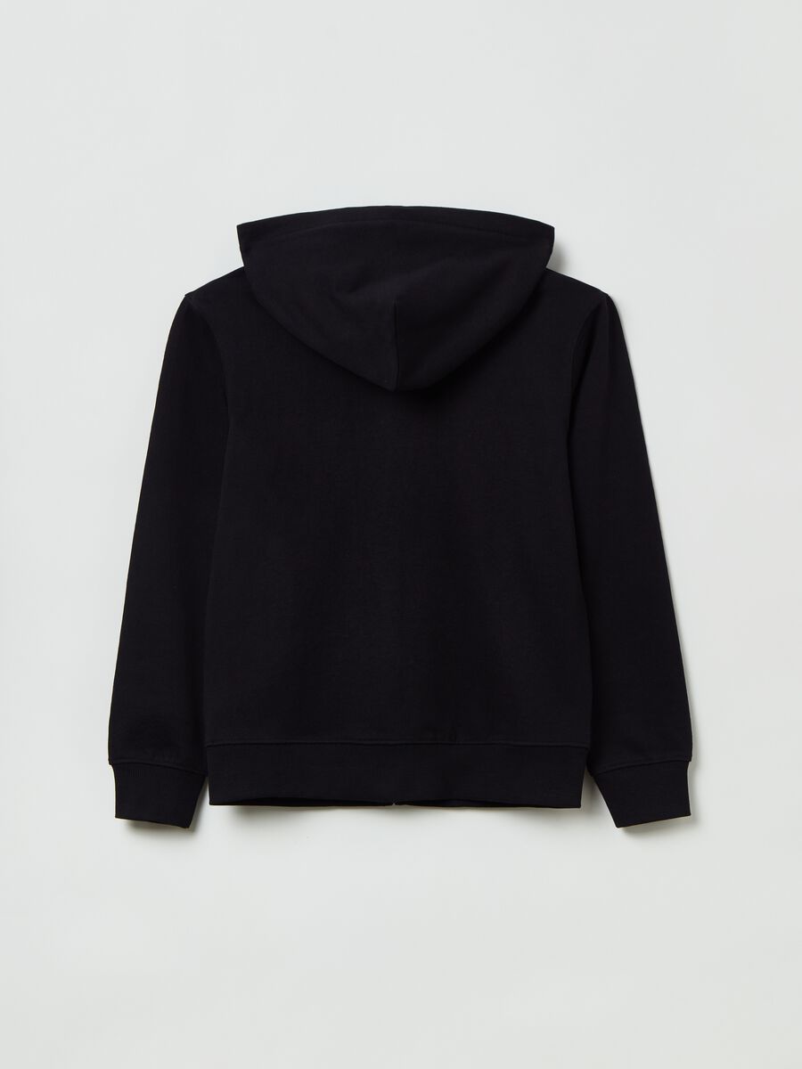 Full-zip in French Terry con cappuccio_1
