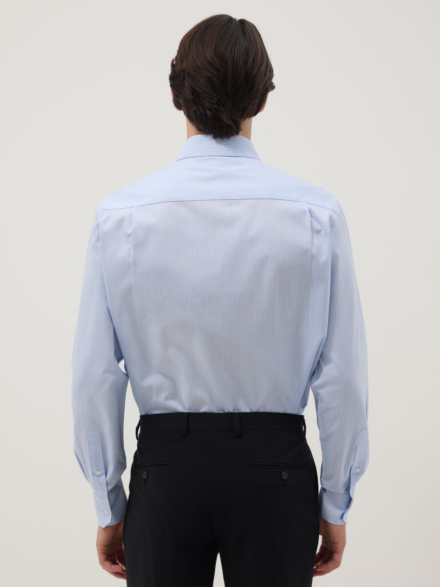 Multicolour striped pure cotton shirt - regular fit_1