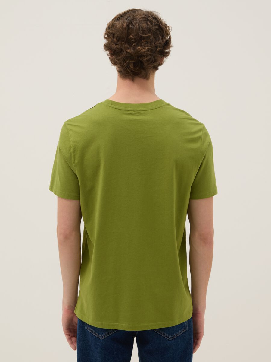 T-shirt verde con stampa Paul Frank in puro cotone regular fit_2