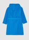 Boys' blue robe in pure organic cotton_1