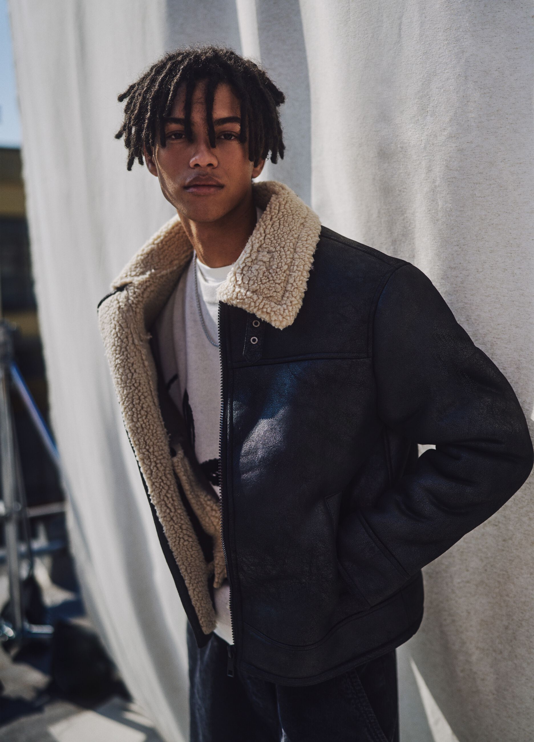 Black Regular Fit Jacket