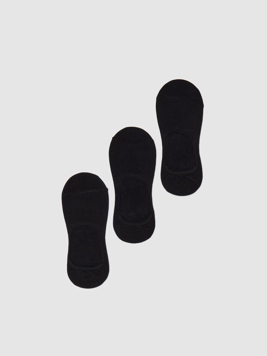 Two-pair pack solid colour shoe liners_0