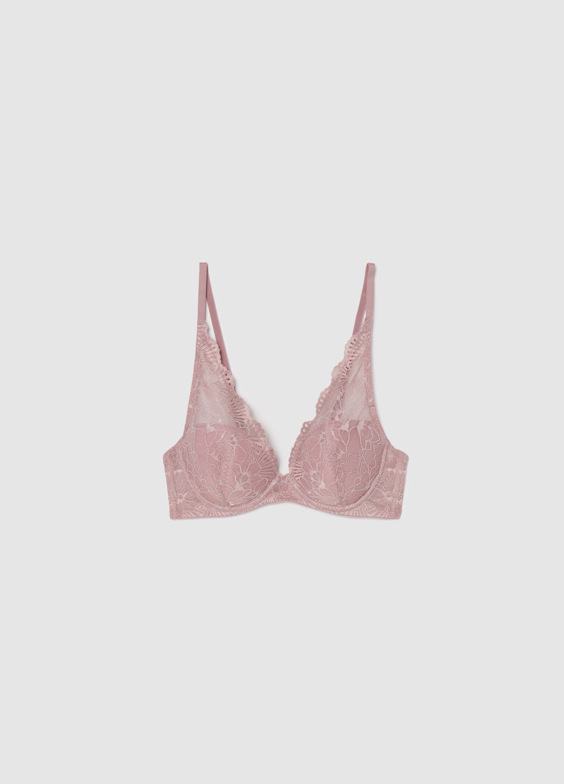 Lisa bra in floral lace with underwiring