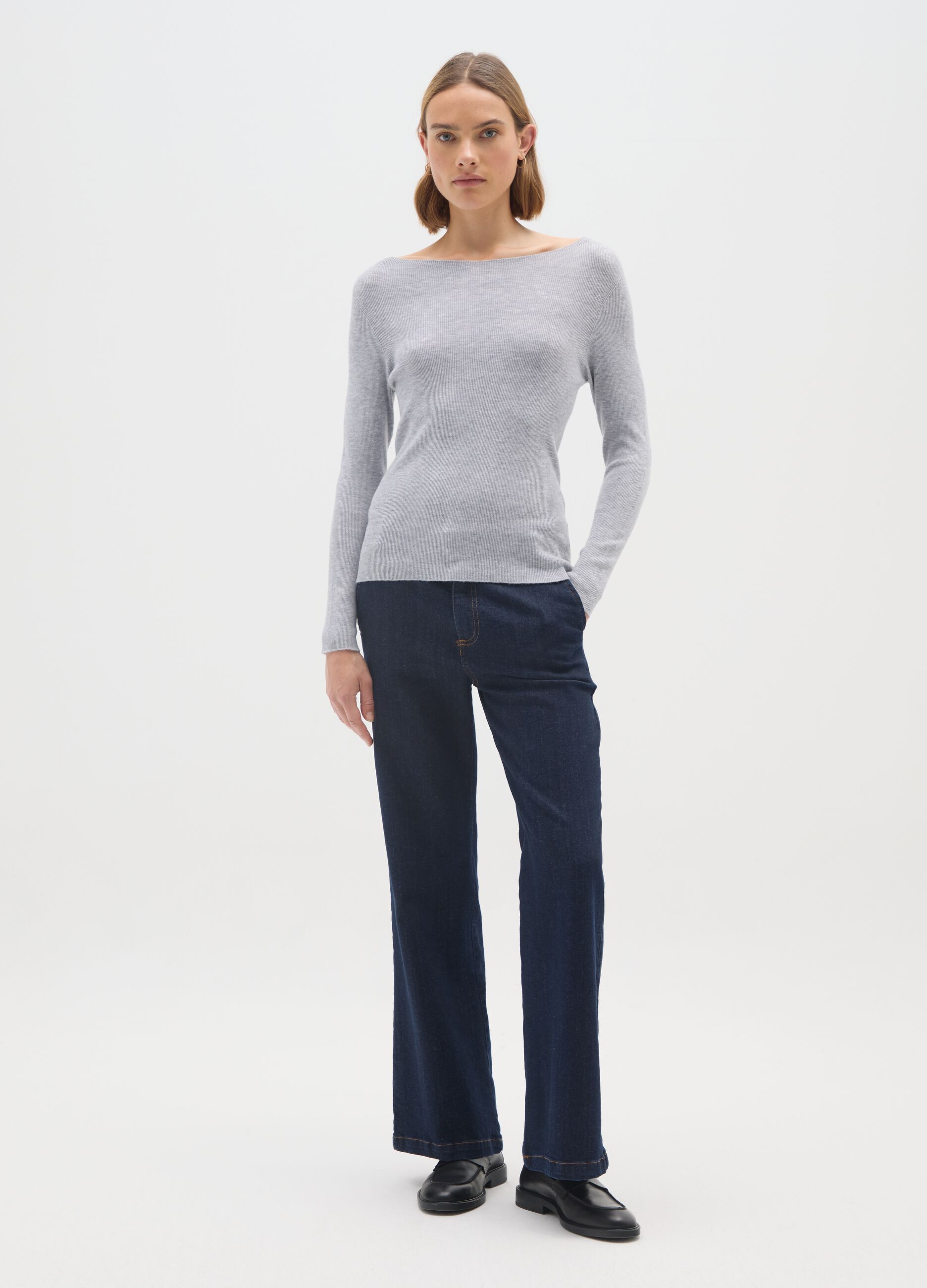 Grey sweater regular fit