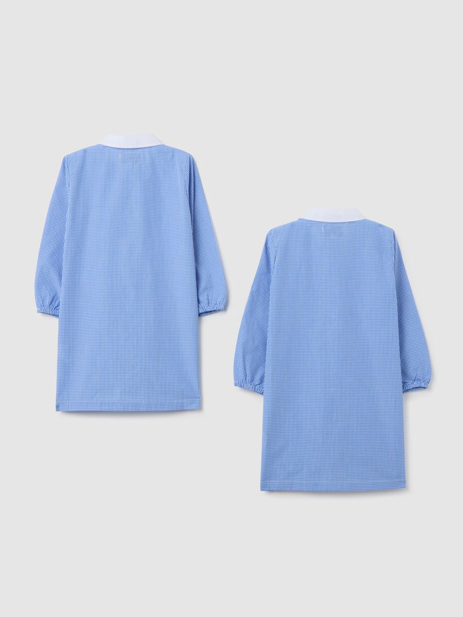 Children's School Smock in Multicolour Cotton Blend_1