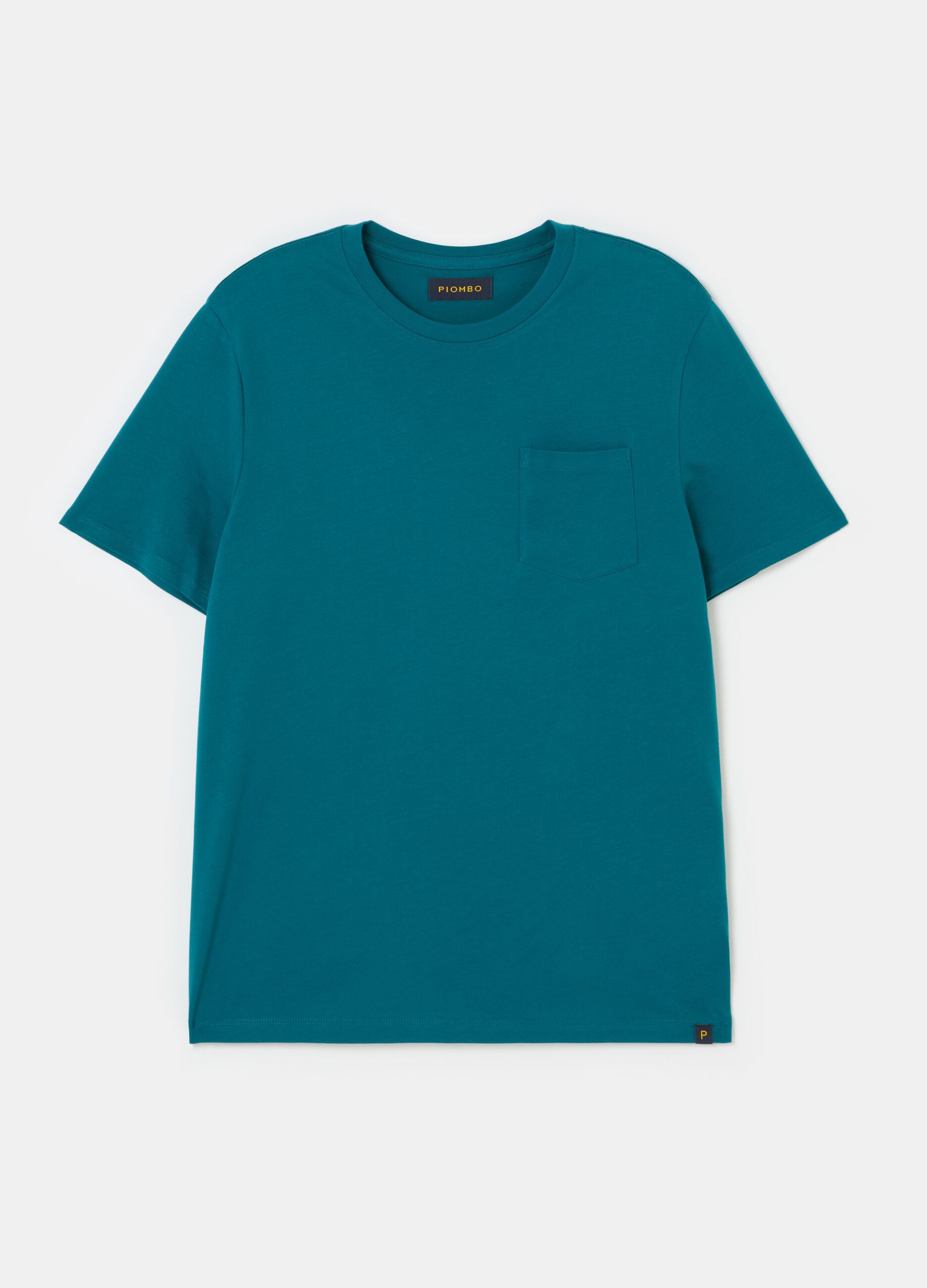 Supima cotton T-shirt with pocket