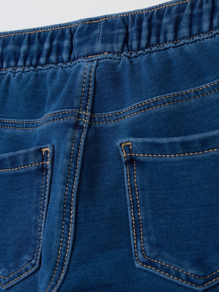 Flare-fit jeggings in French terry_3