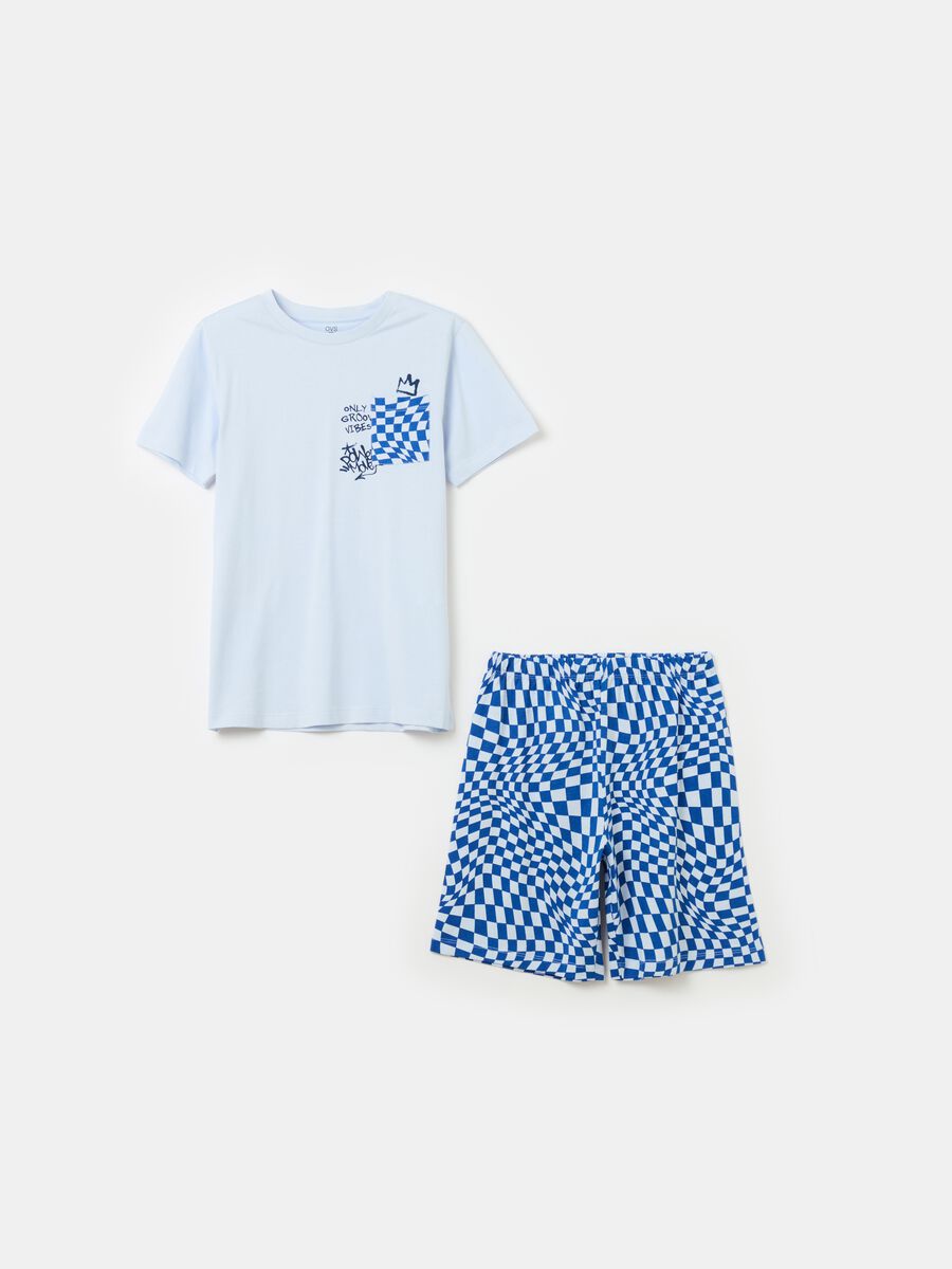 Organic cotton pyjamas with print_0