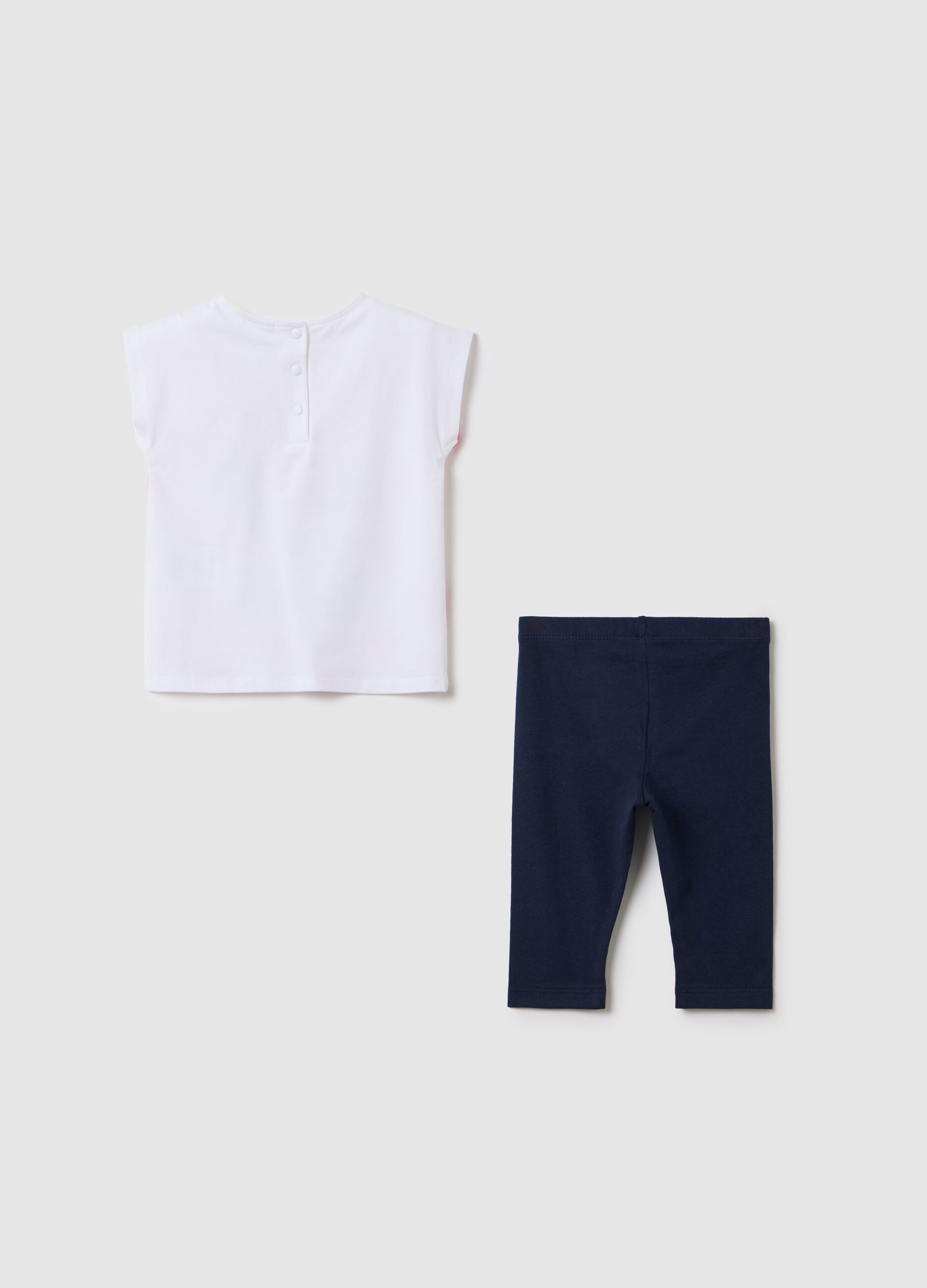 Disney Minnie Stretch Cotton White and Blue Set