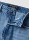 Light blue pure cotton high-waisted wide-leg denim jeans_1