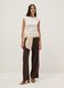 White pure cotton regular fit tank top_2