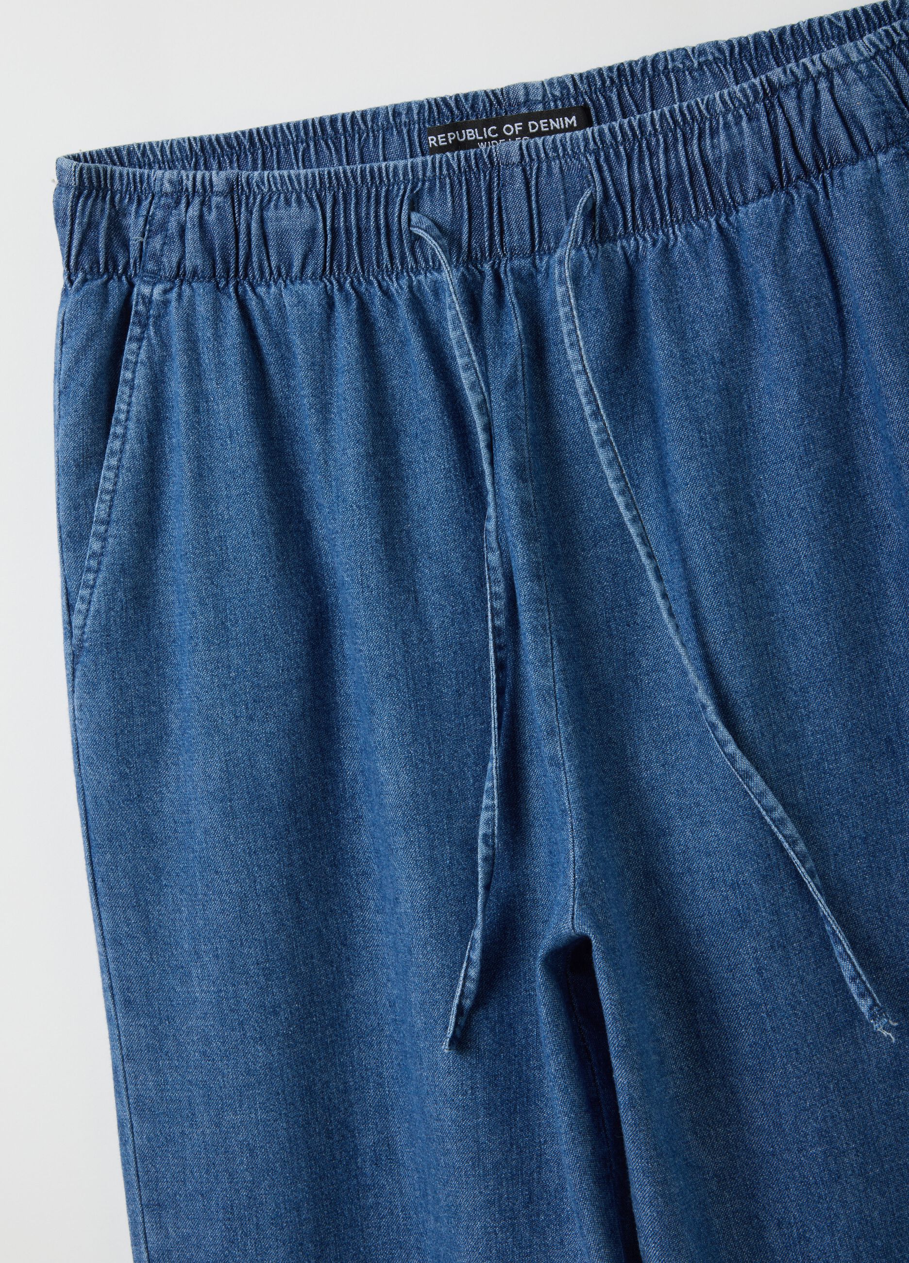 Wide Denim Trousers