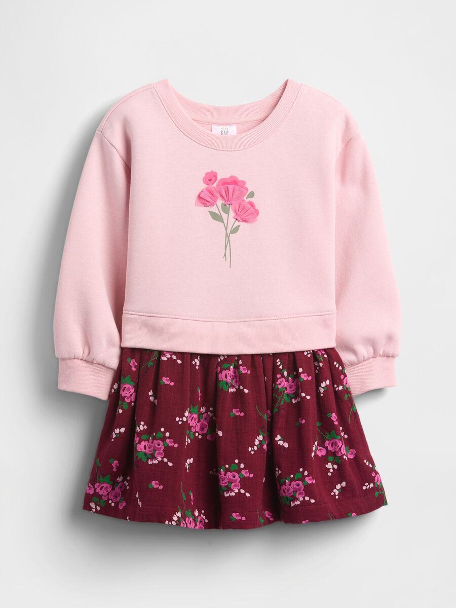 Pink Cotton Dress for Girls_0