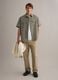 Regular fit green shirt in linen-cotton blend_1
