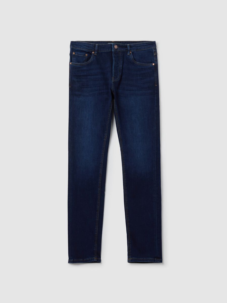 Stretch slim-fit rinsed jeans_4