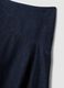 Gonna midi in denim di puro cotone_5