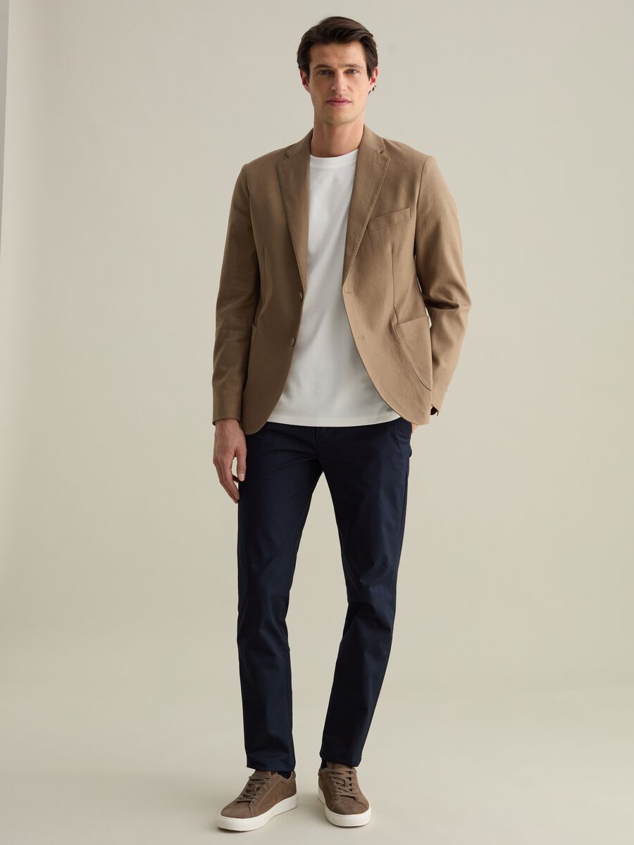 Blazer in linen and cotton_1