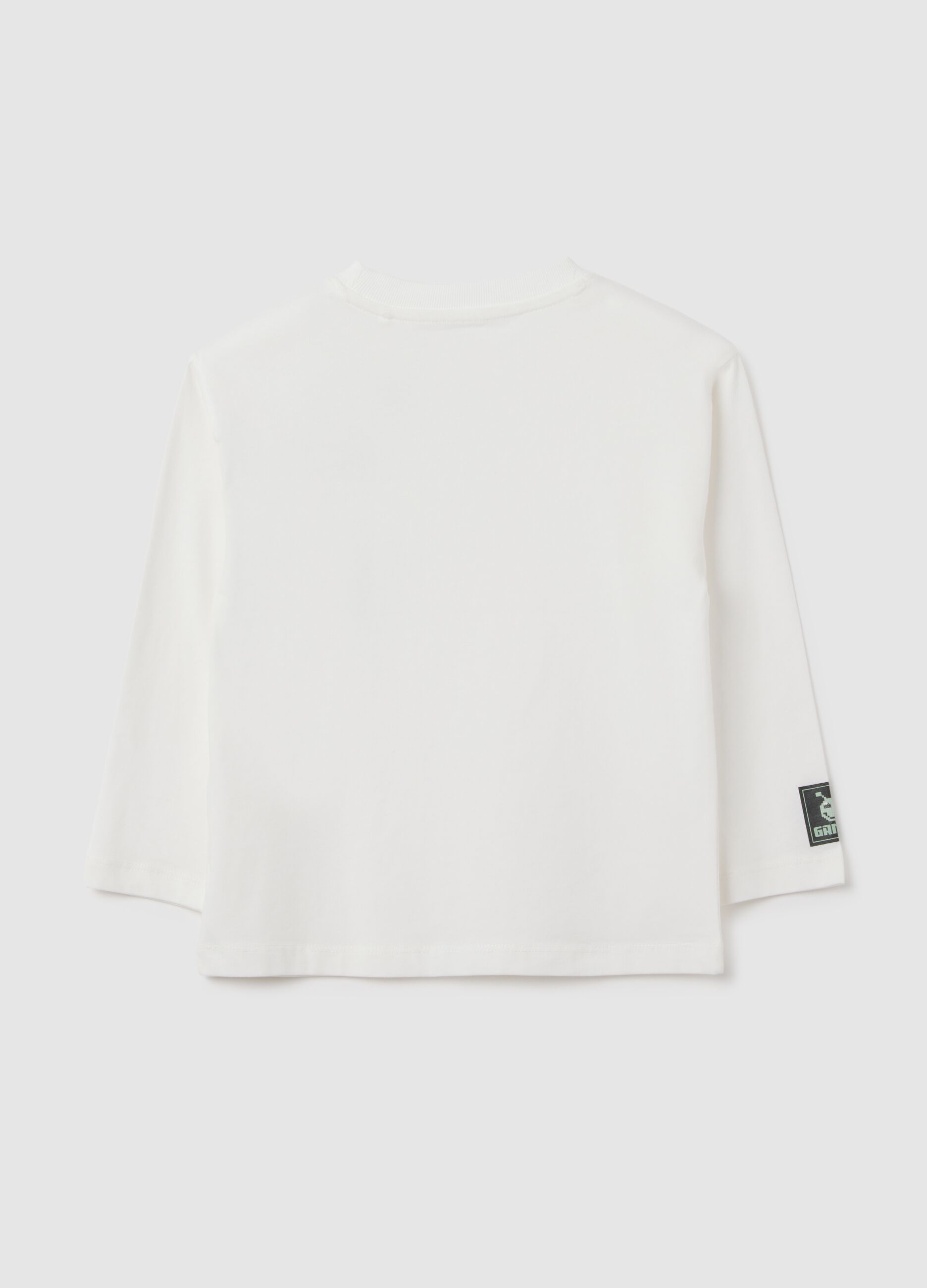 White pure cotton kids shirt, regular fit
