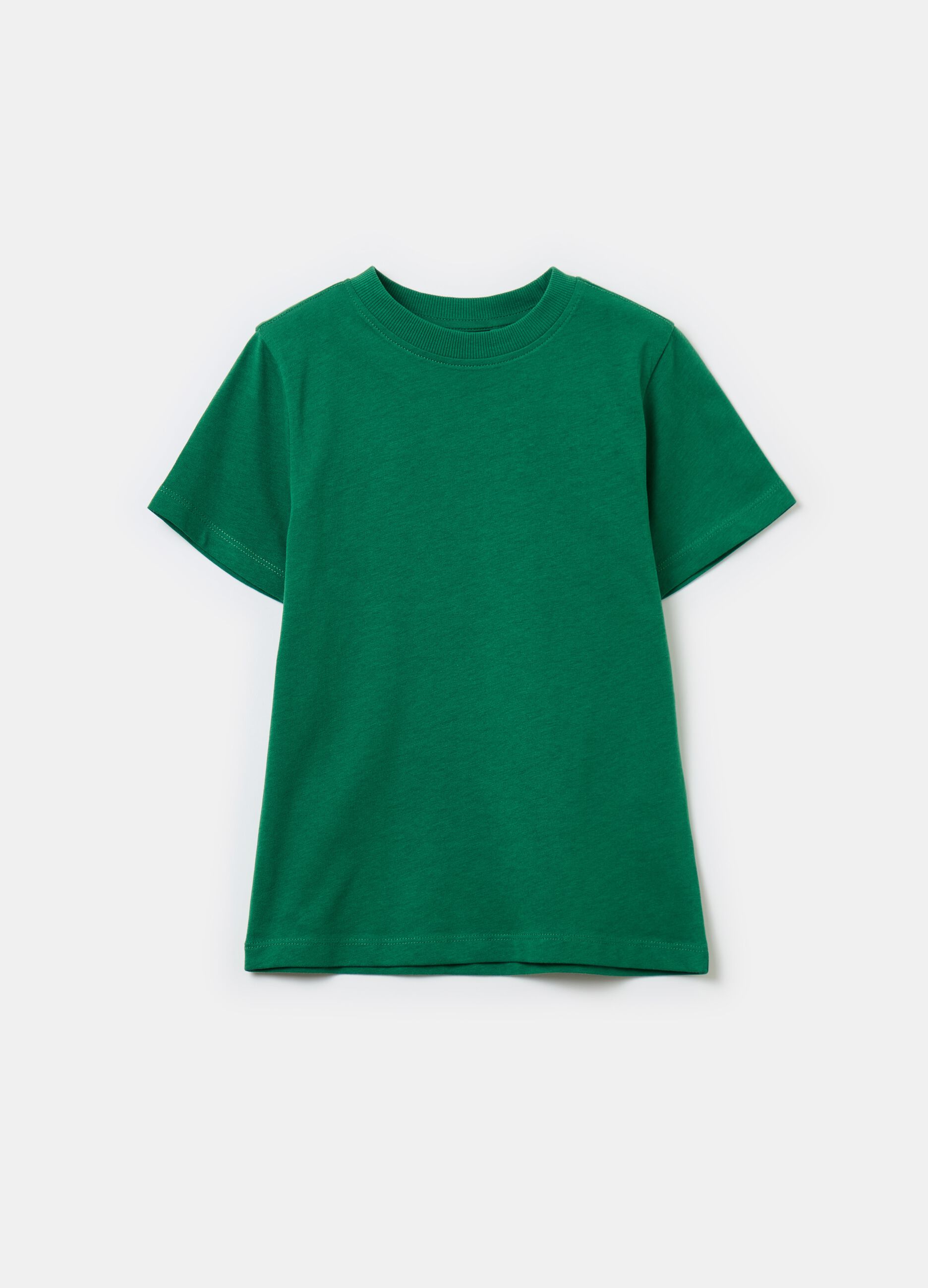 T shirt in cotone bio tinta unita