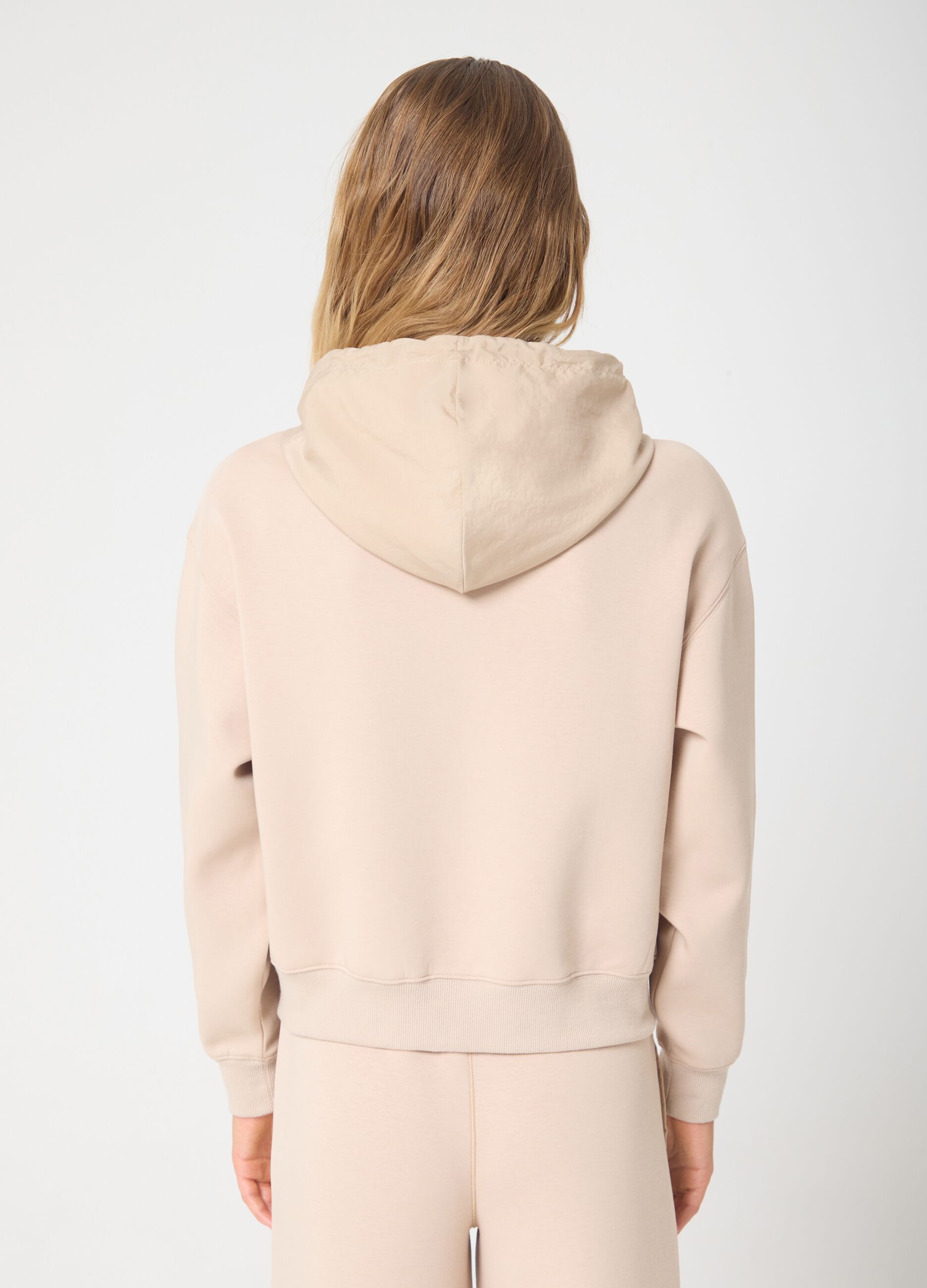 Full-zip crop with hood by ALTAVIA STUDIO