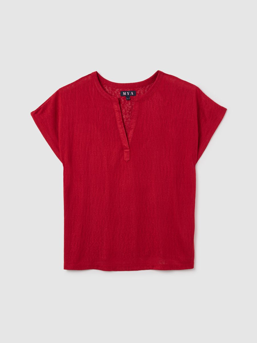 Women's red blend regular fit jumper_0