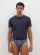 Regular Fit Blue Stretch Cotton Briefs_0