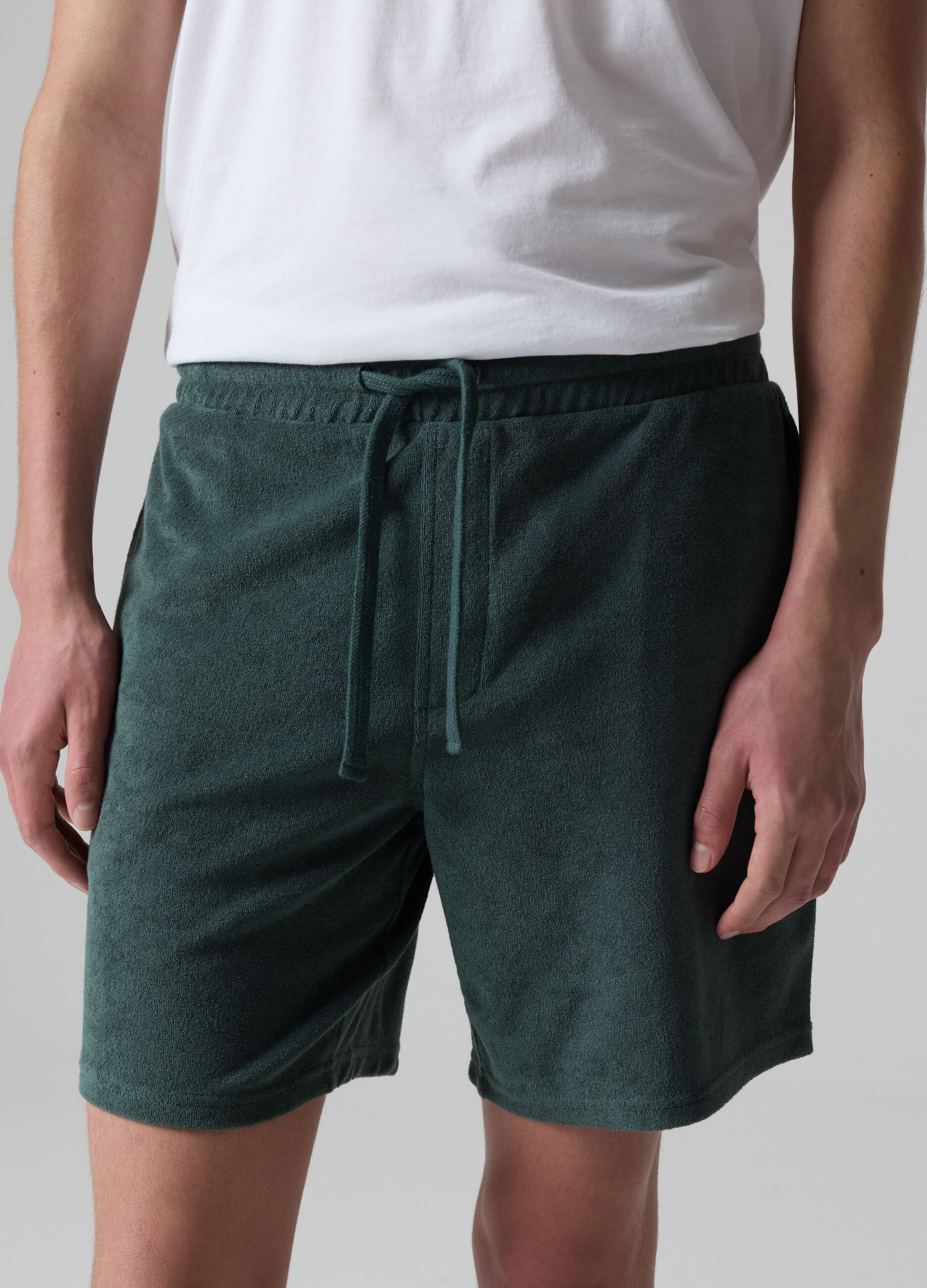 Bermuda jogger in French Terry reverse