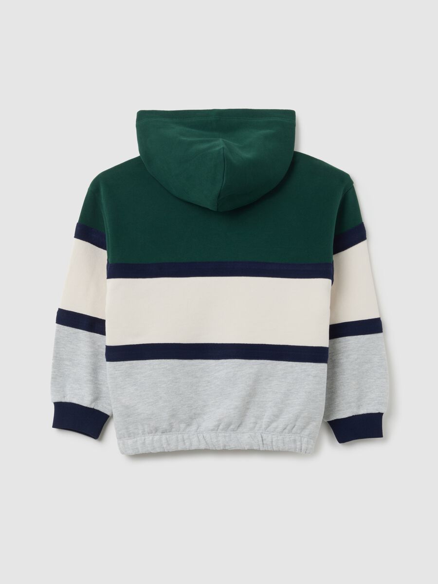 Felpa da bambino in puro cotone multicolor regular fit_1