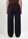 Black cotton and stretch viscose denim jeans with bootcut fit_2