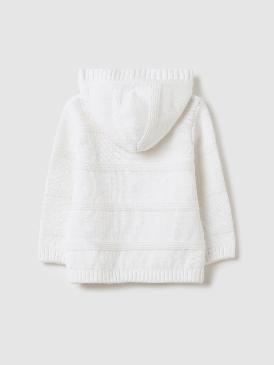Cotton cardigan with hood_1